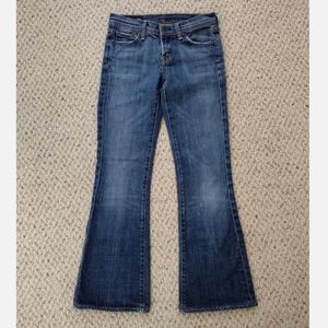 Citizen Of Humanity Ingrid #002 Stretch Low Waist Flare Blue Jeans Sz 24